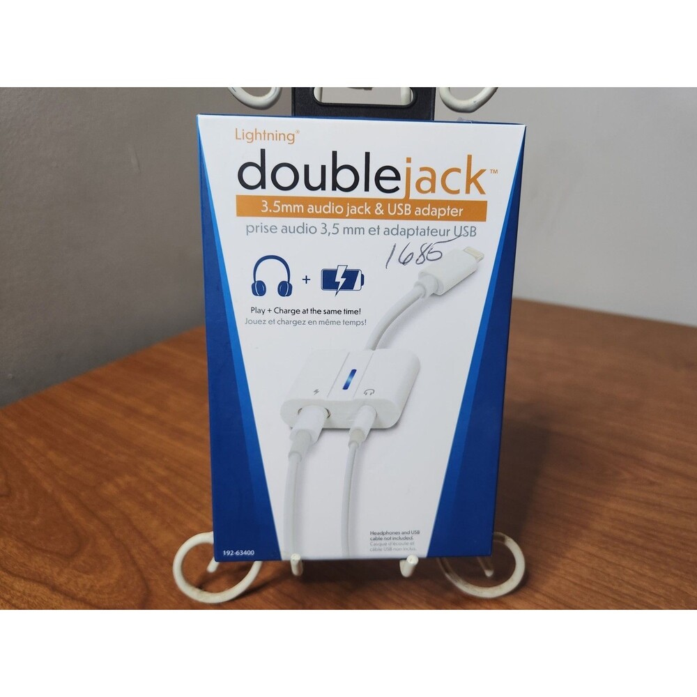 Doublejack 3.5MM Audio Jack & USB Adapter For IOS 10.3 + Devices 192-6340
